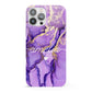 Purple Marble iPhone 13 Pro Max Full Wrap 3D Snap Case