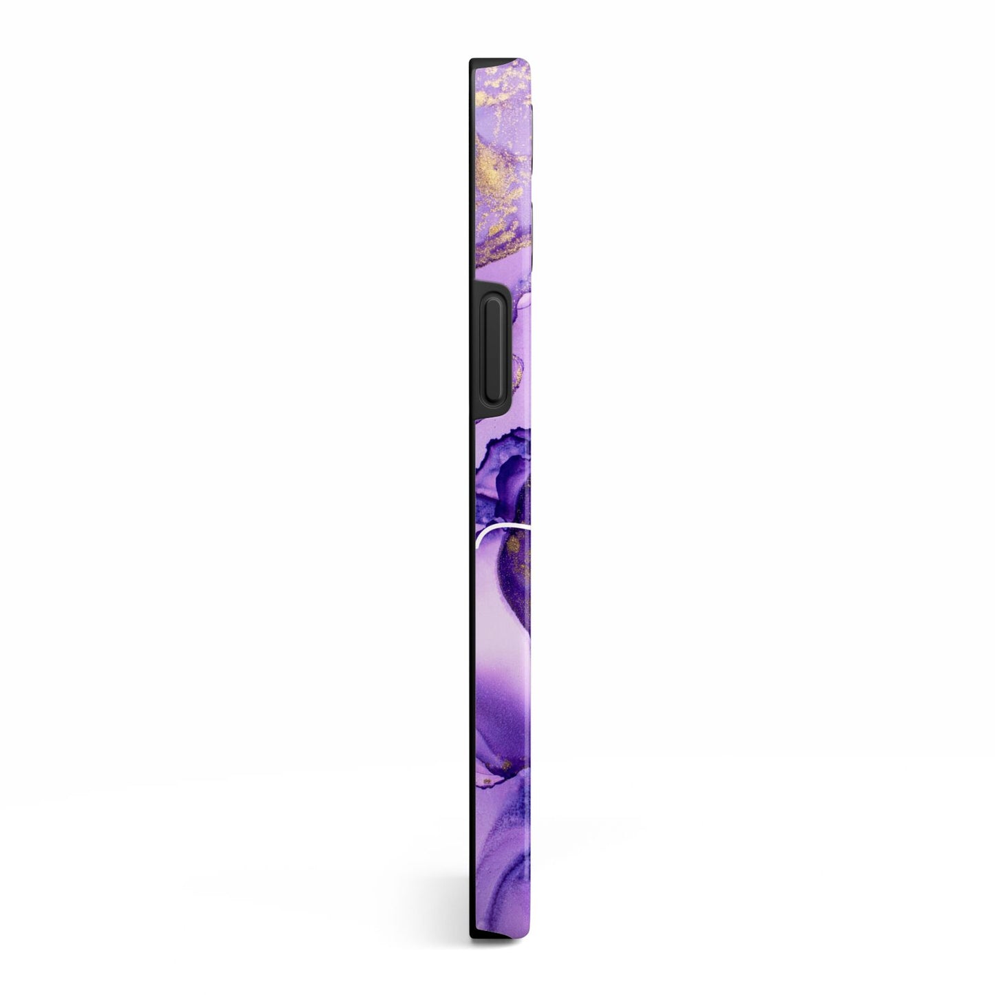 Purple Marble iPhone 13 Pro Max Side Image 3D Tough Case