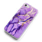 Purple Marble iPhone 8 Bumper Case on Silver iPhone Alternative Image