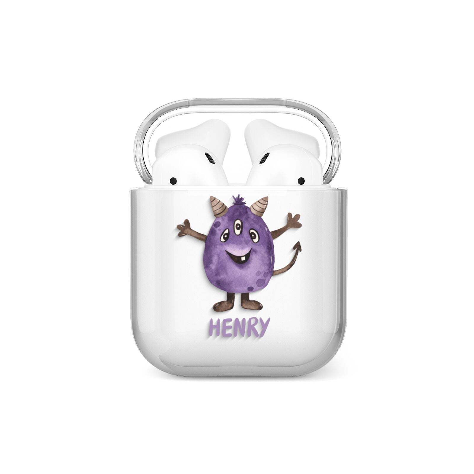 Purple Monster Custom AirPods Case