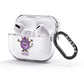 Purple Monster Custom AirPods Glitter Case 3rd Gen Side Image
