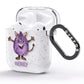 Purple Monster Custom AirPods Glitter Case Side Image