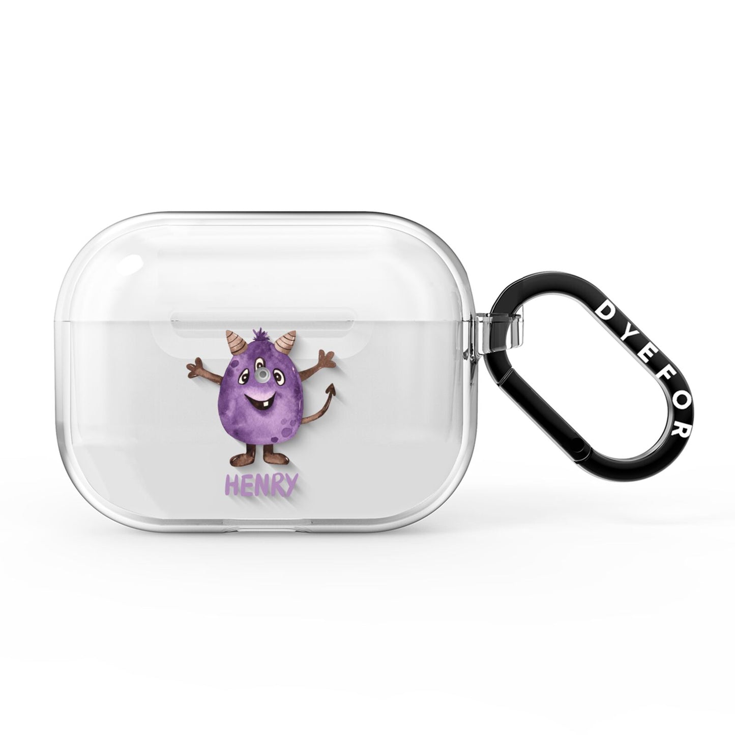 Purple Monster Custom AirPods Pro Clear Case