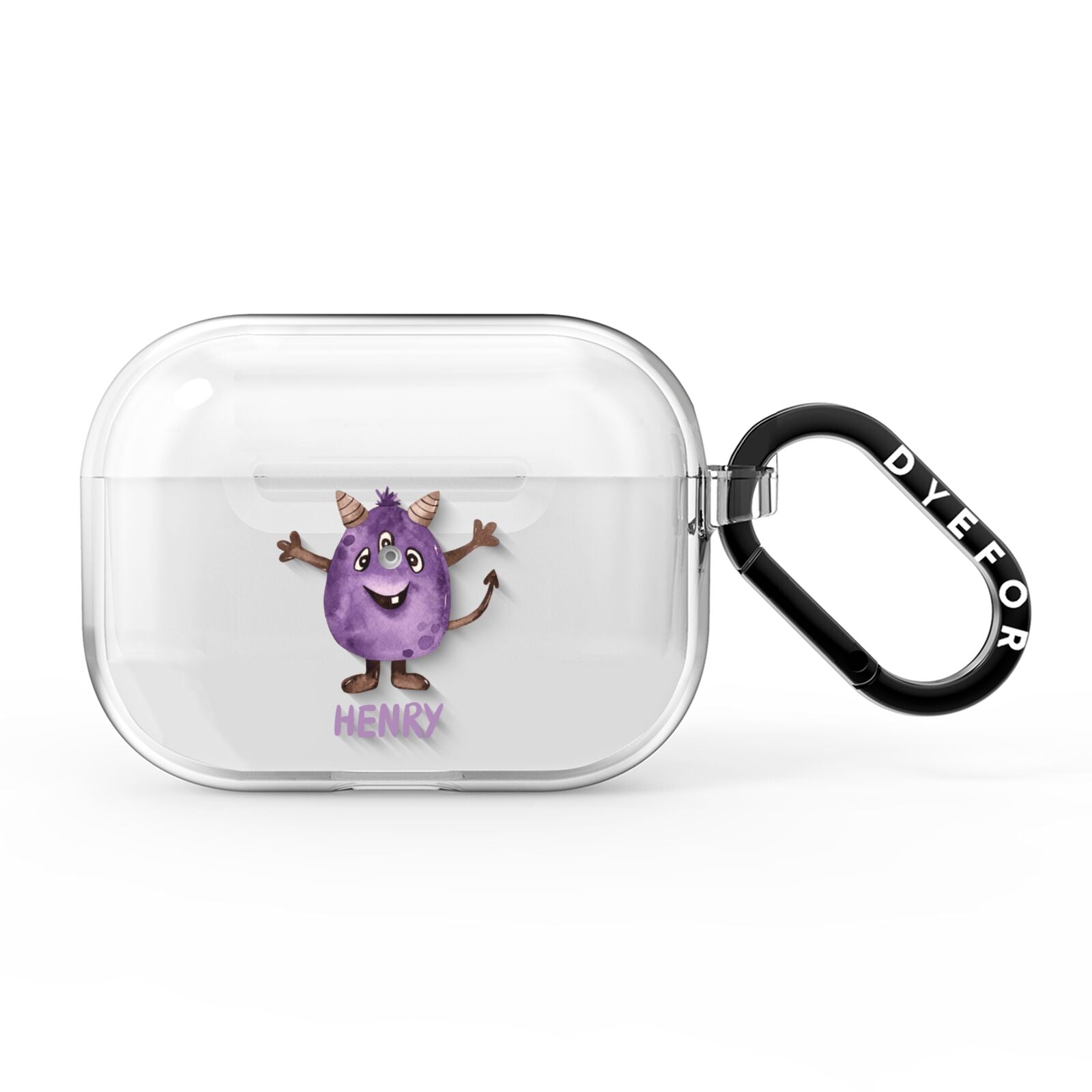 Purple Monster Custom AirPods Pro Clear Case