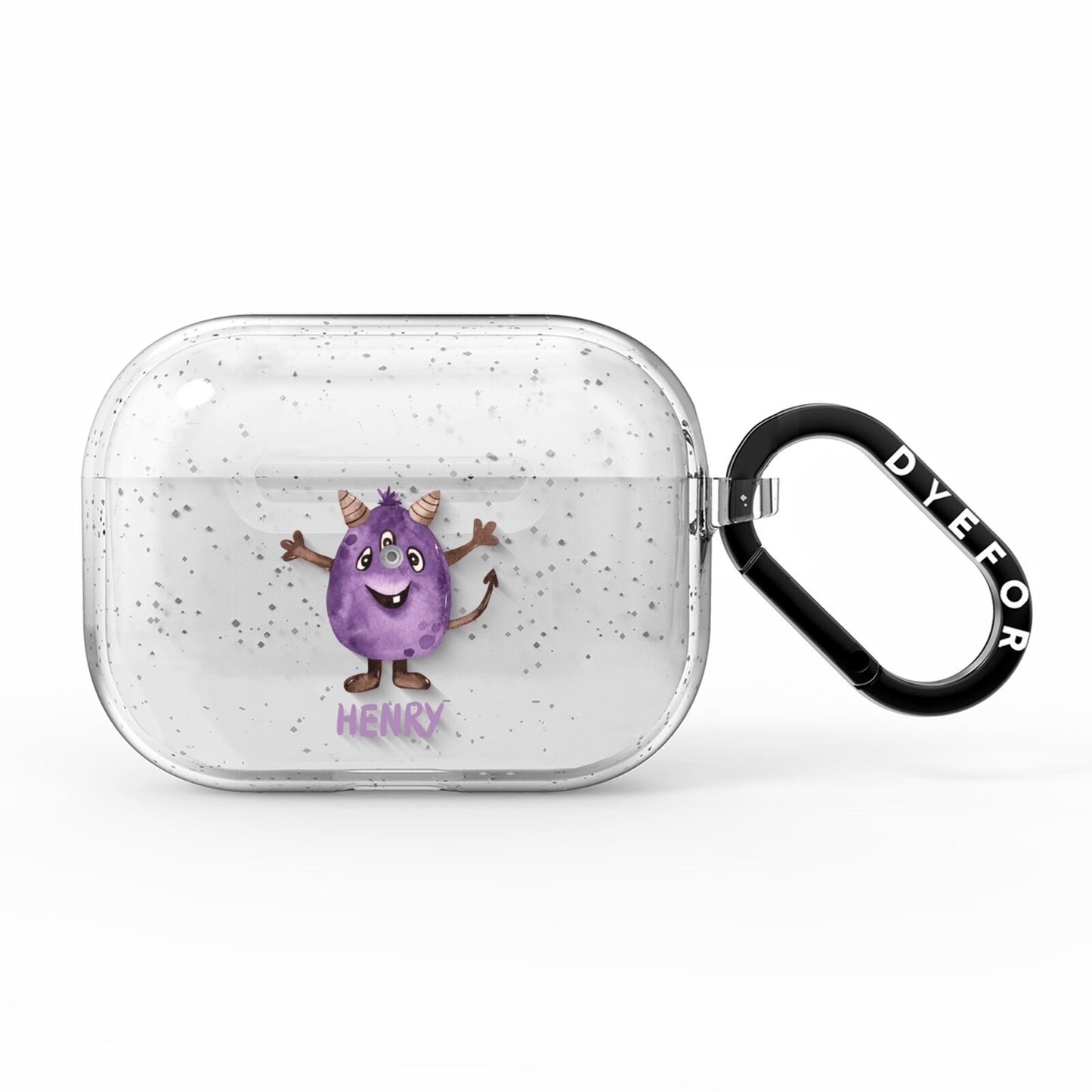 Purple Monster Custom AirPods Pro Glitter Case
