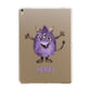 Purple Monster Custom Apple iPad Gold Case