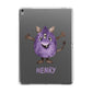 Purple Monster Custom Apple iPad Grey Case