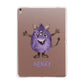 Purple Monster Custom Apple iPad Rose Gold Case