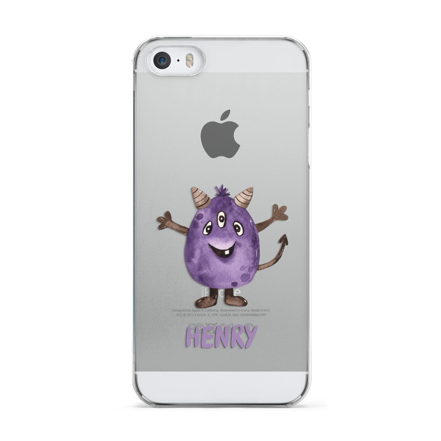 Purple Monster Custom Apple iPhone 5 Case