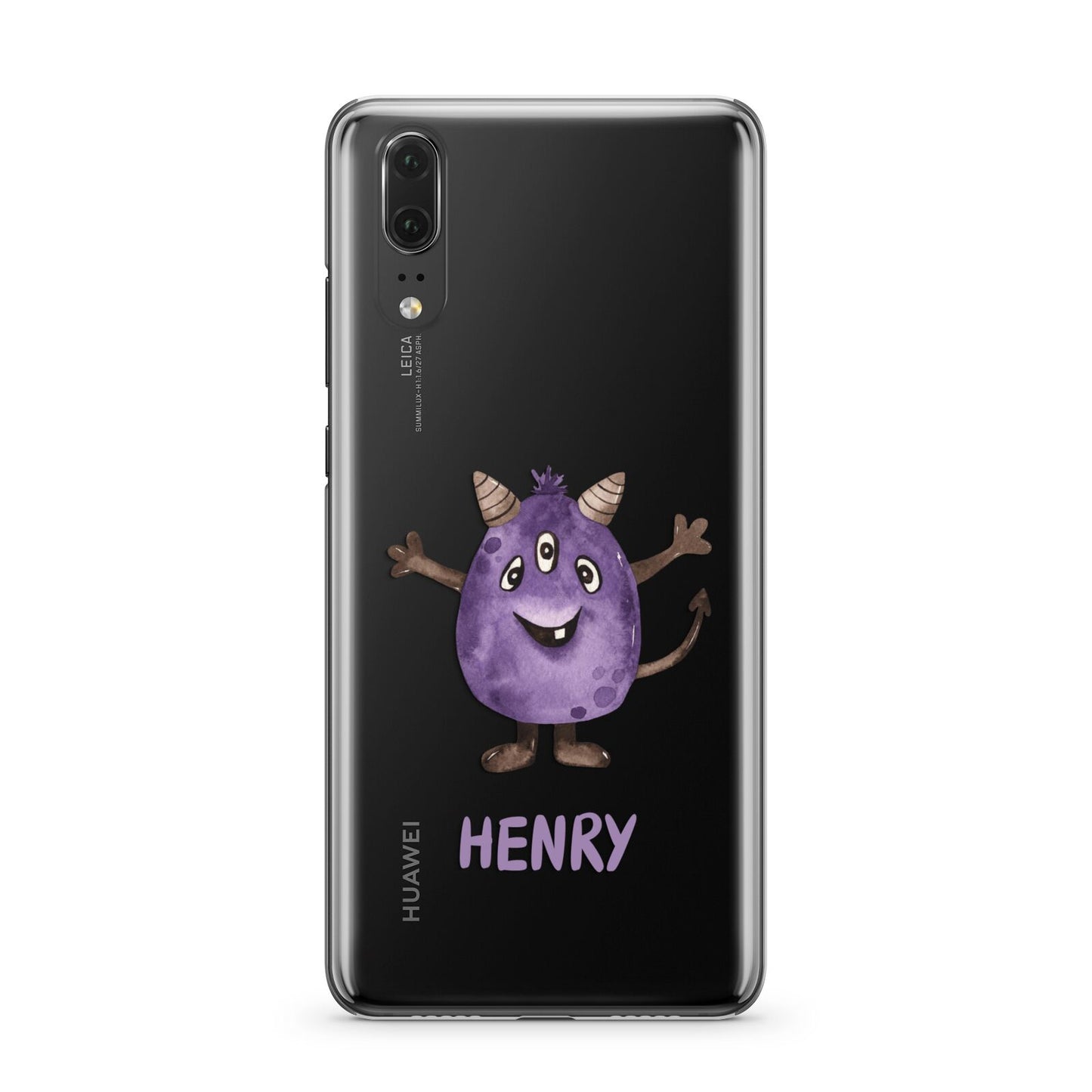 Purple Monster Custom Huawei P20 Phone Case