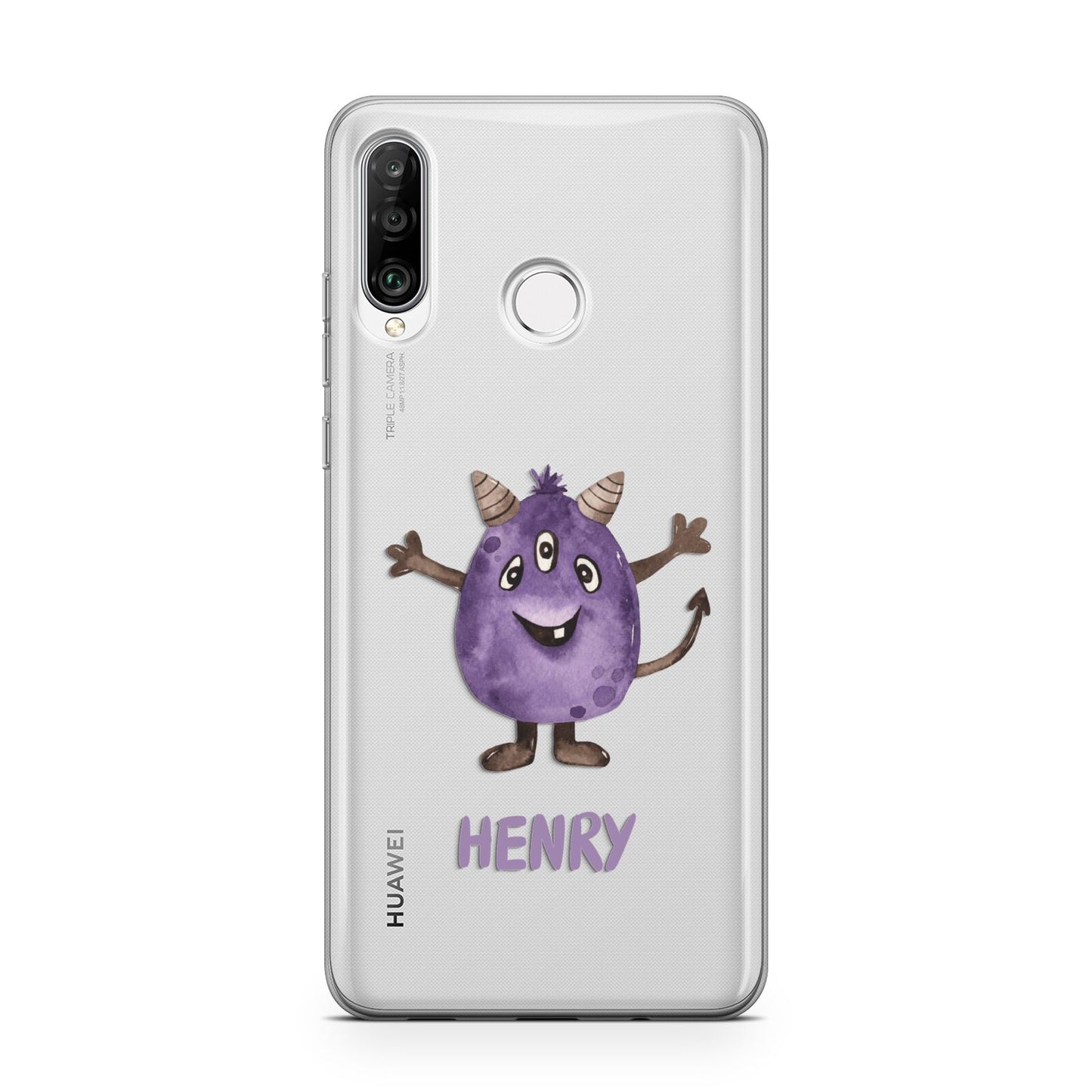 Purple Monster Custom Huawei P30 Lite Phone Case