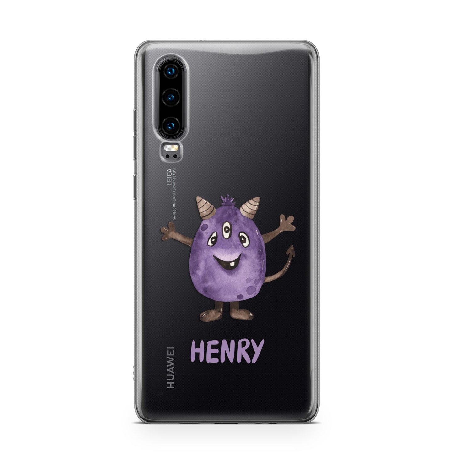 Purple Monster Custom Huawei P30 Phone Case