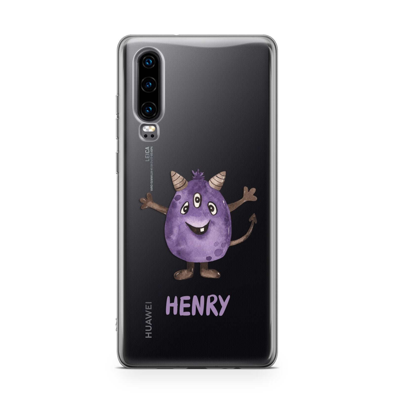 Purple Monster Custom Huawei P30 Phone Case