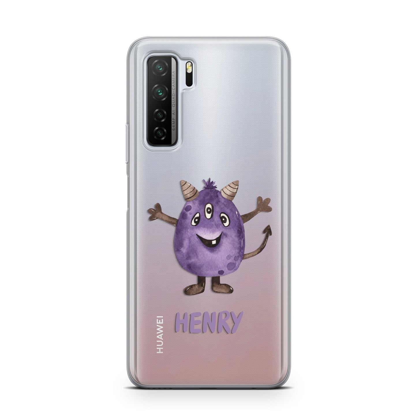 Purple Monster Custom Huawei P40 Lite 5G Phone Case