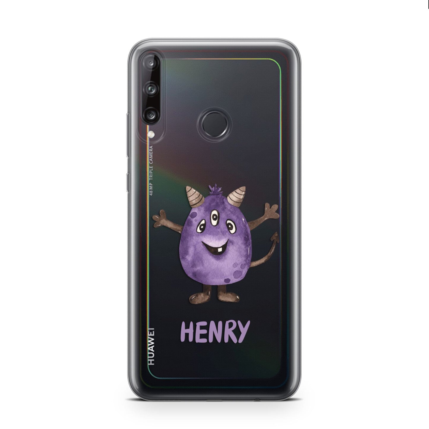 Purple Monster Custom Huawei P40 Lite E Phone Case