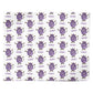 Purple Monster Custom Personalised Wrapping Paper Alternative