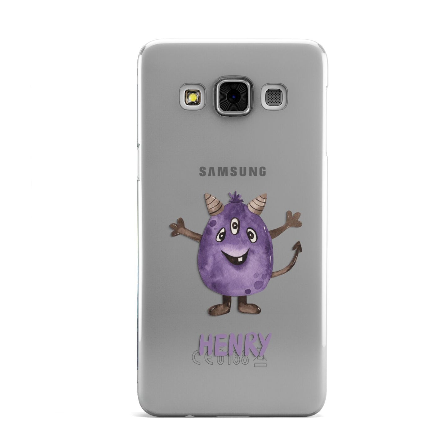 Purple Monster Custom Samsung Galaxy A3 Case