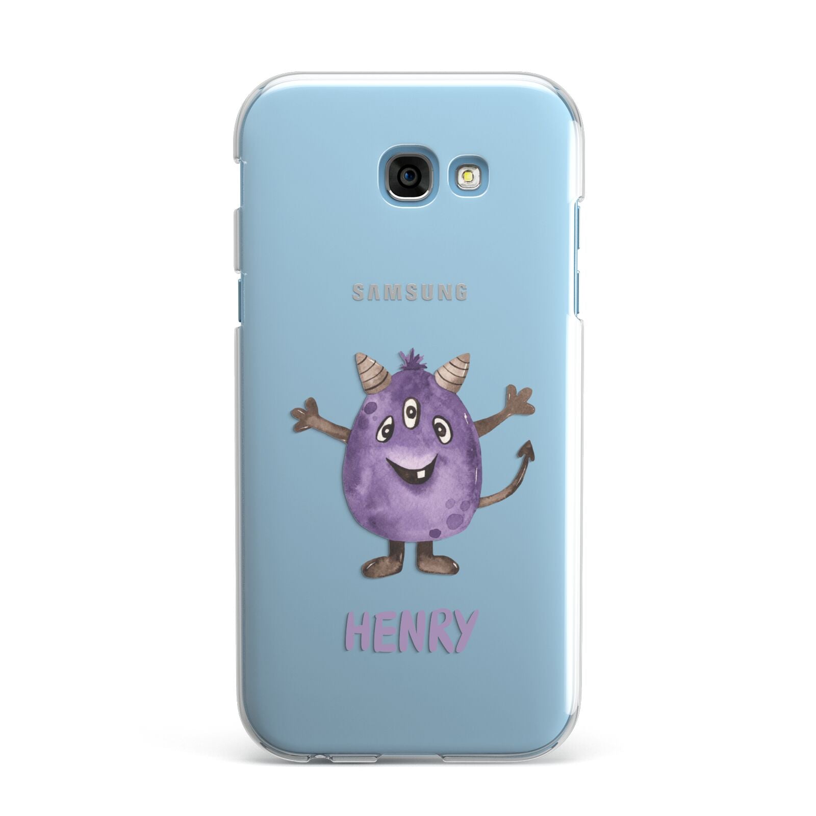Purple Monster Custom Samsung Galaxy A7 2017 Case