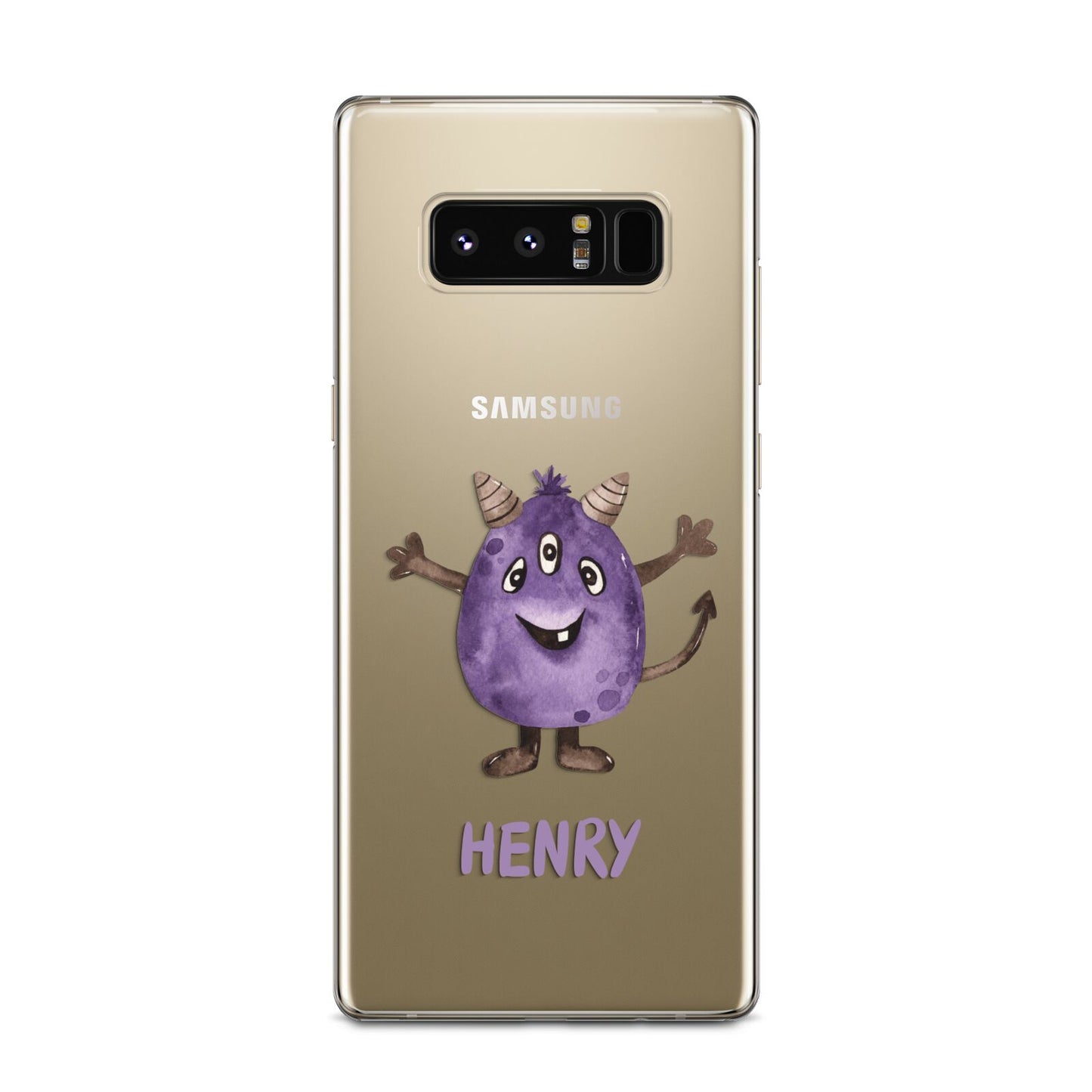 Purple Monster Custom Samsung Galaxy Note 8 Case