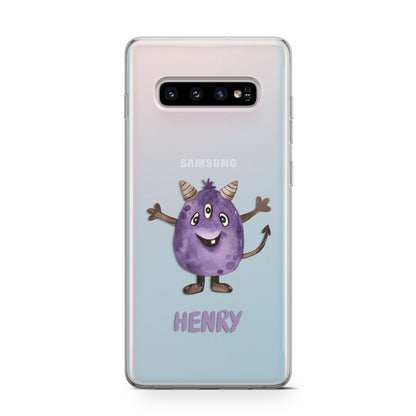 Purple Monster Custom Samsung Galaxy S10 Case