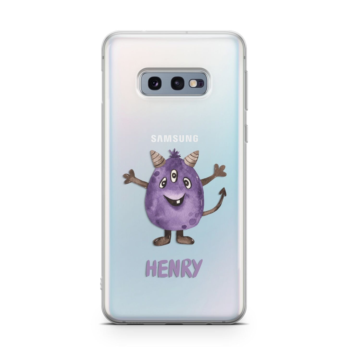 Purple Monster Custom Samsung Galaxy S10E Case