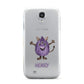 Purple Monster Custom Samsung Galaxy S4 Case