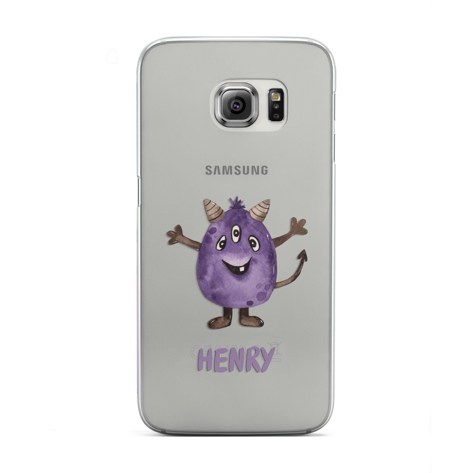 Purple Monster Custom Samsung Galaxy S6 Edge Case