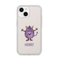Purple Monster Custom iPhone 14 Clear Tough Case Starlight
