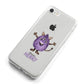 Purple Monster Custom iPhone 8 Bumper Case on Silver iPhone Alternative Image
