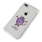 Purple Monster Custom iPhone 8 Plus Bumper Case on Silver iPhone Alternative Image