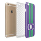 Purple Personalised Initials Apple iPhone 6 Plus 3D Tough Case Expand Detail Image