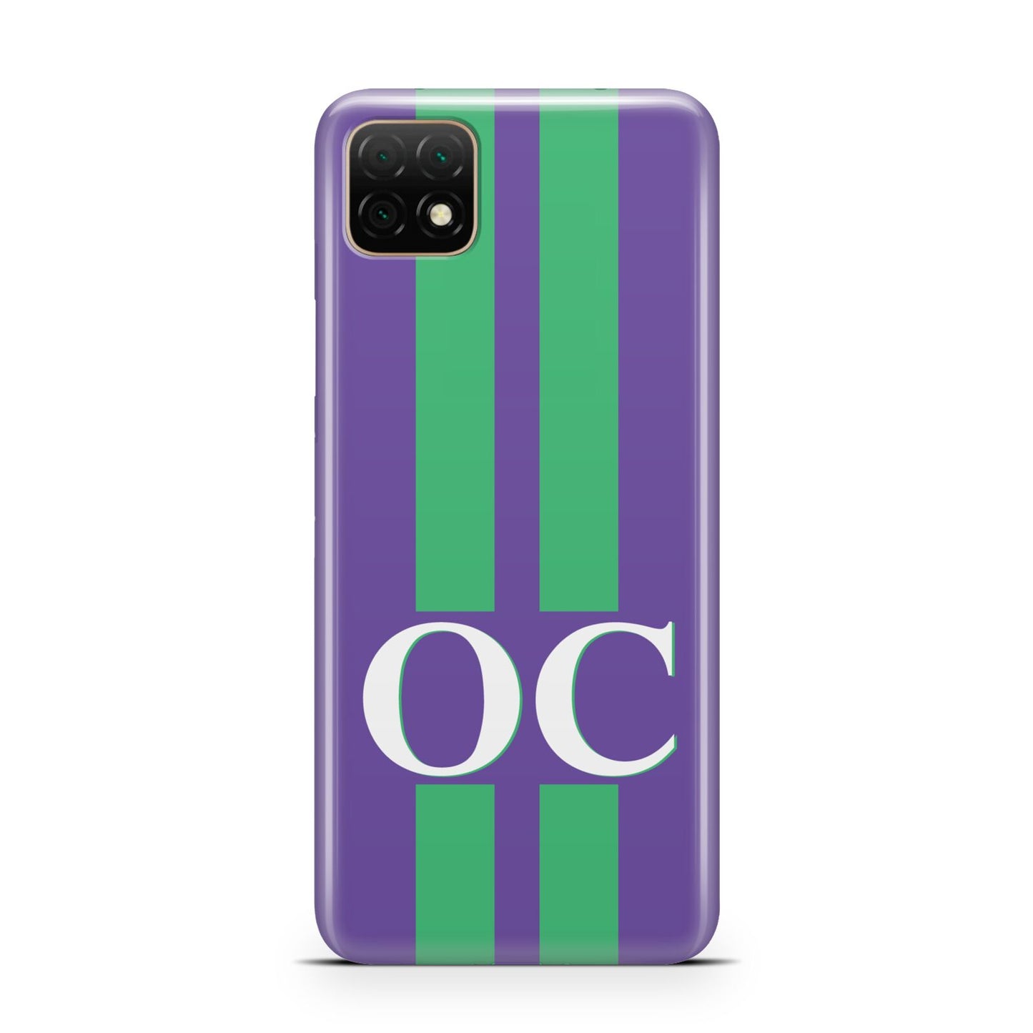 Purple Personalised Initials Huawei Enjoy 20 Phone Case