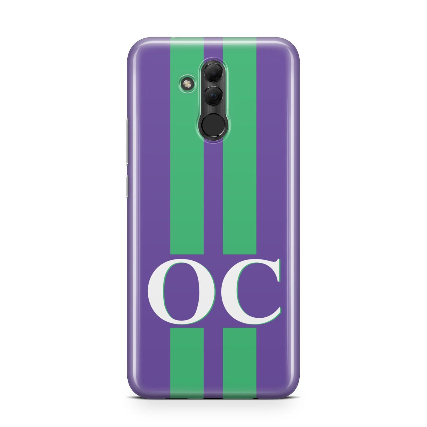 Purple Personalised Initials Huawei Mate 20 Lite