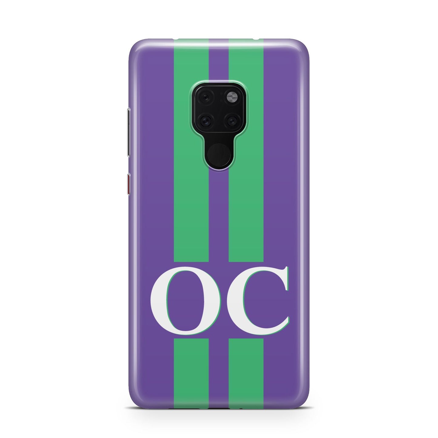 Purple Personalised Initials Huawei Mate 20 Phone Case