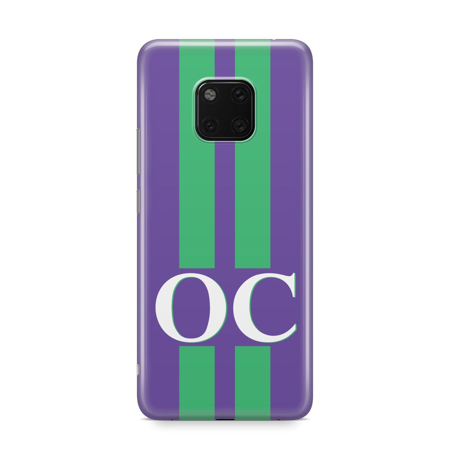 Purple Personalised Initials Huawei Mate 20 Pro Phone Case