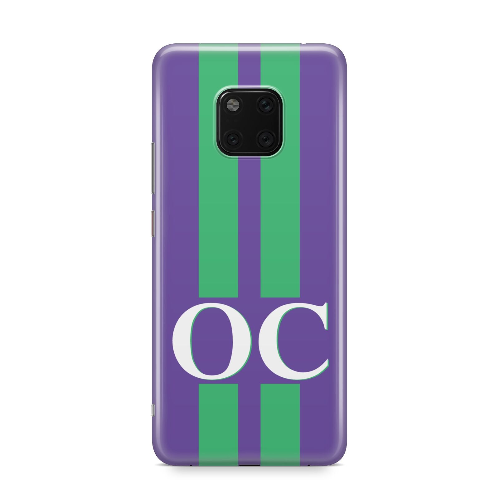Purple Personalised Initials Huawei Mate 20 Pro Phone Case