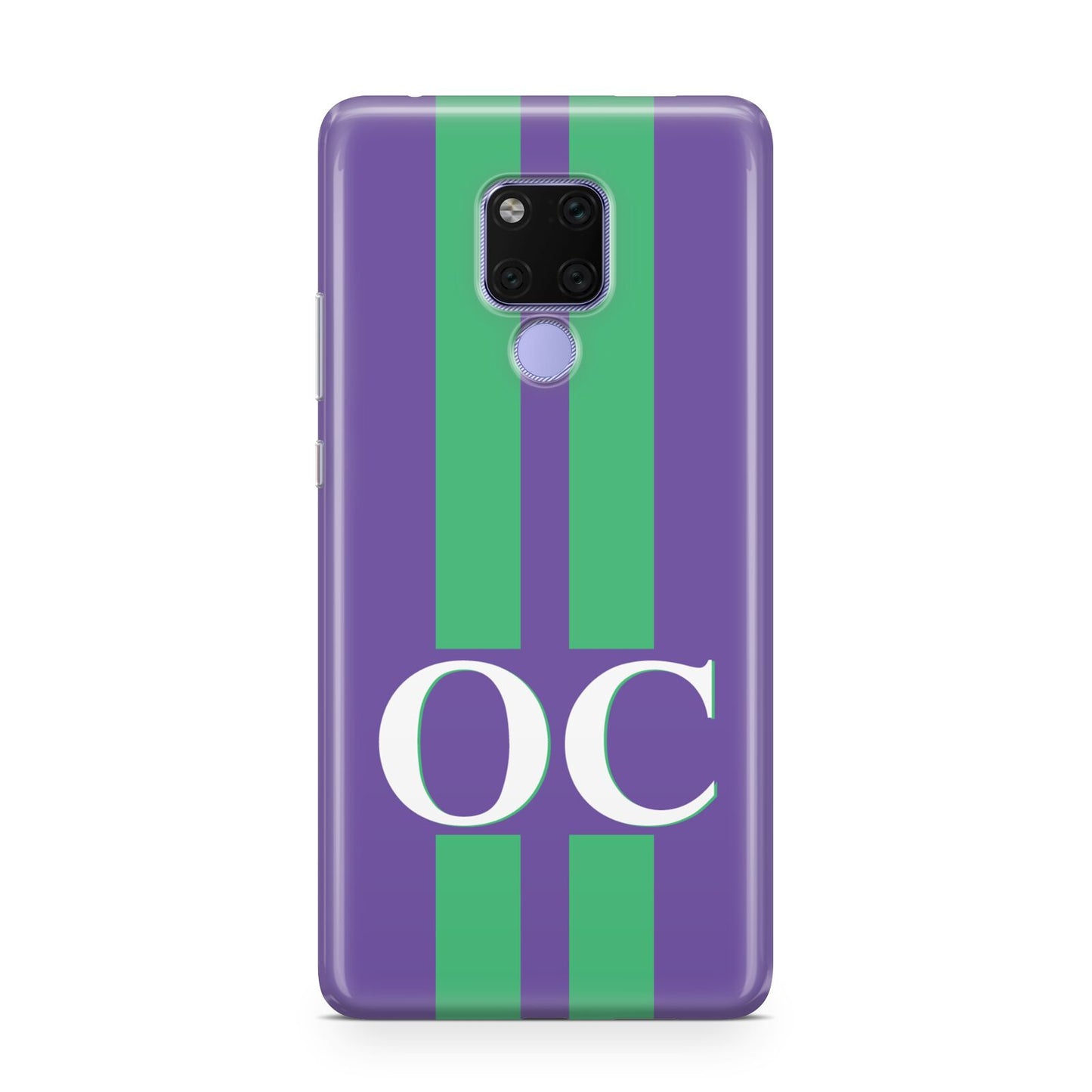 Purple Personalised Initials Huawei Mate 20X Phone Case