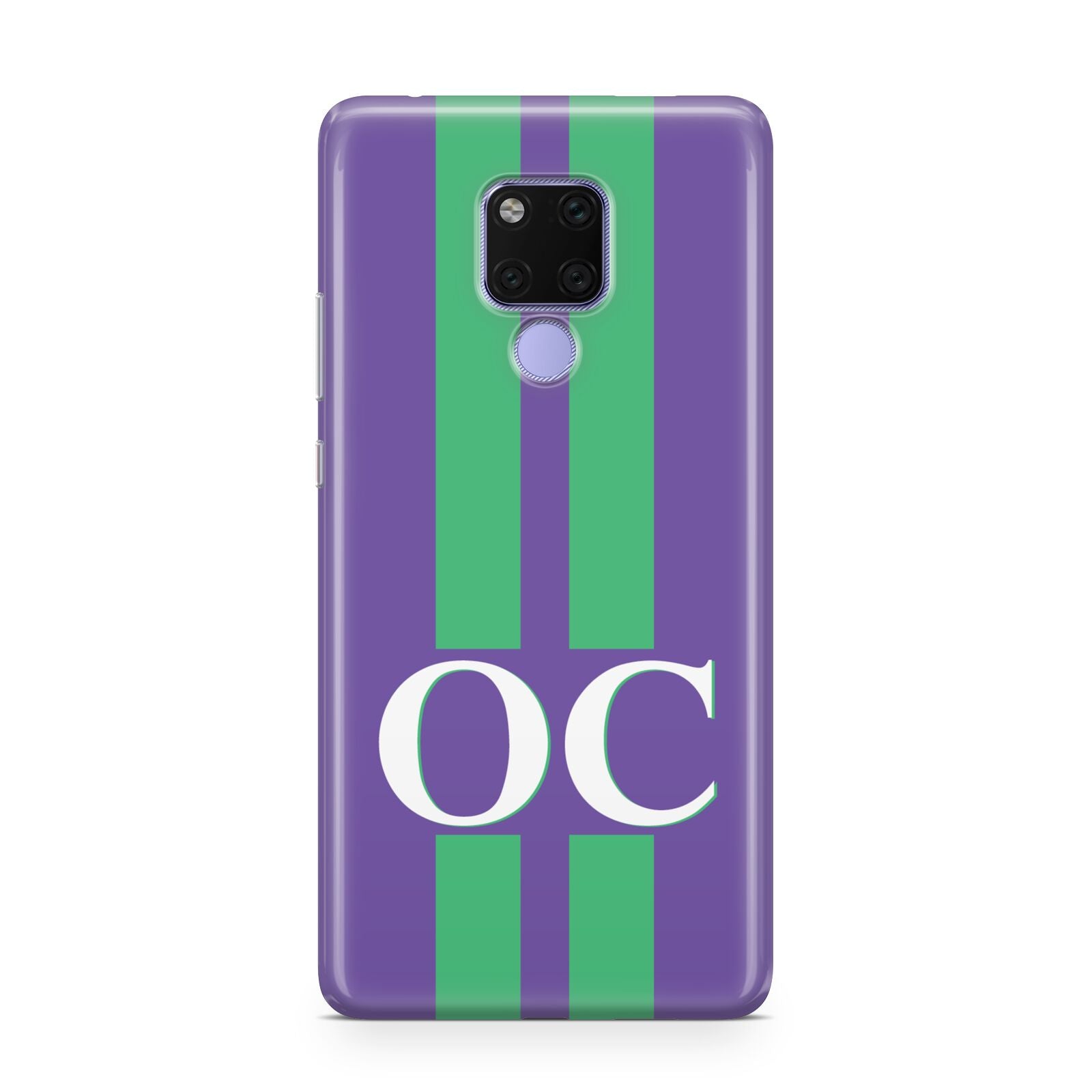 Purple Personalised Initials Huawei Mate 20X Phone Case
