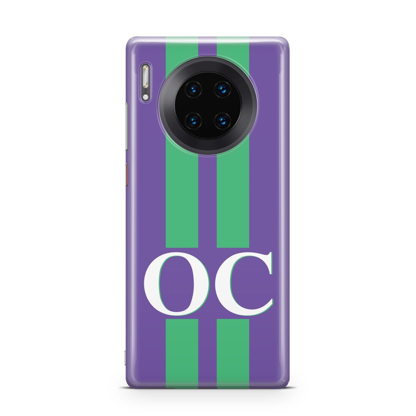 Purple Personalised Initials Huawei Mate 30 Pro Phone Case