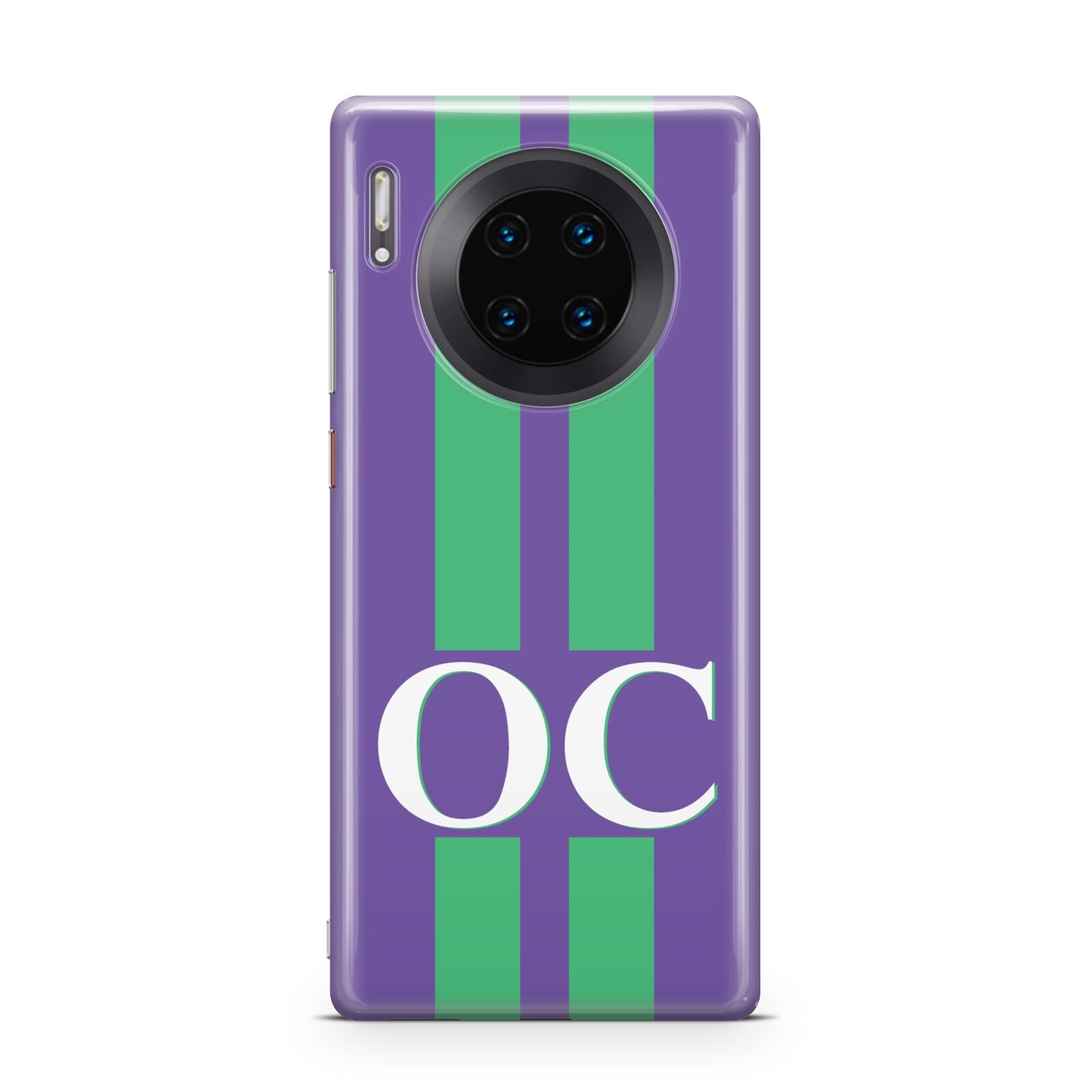 Purple Personalised Initials Huawei Mate 30 Pro Phone Case