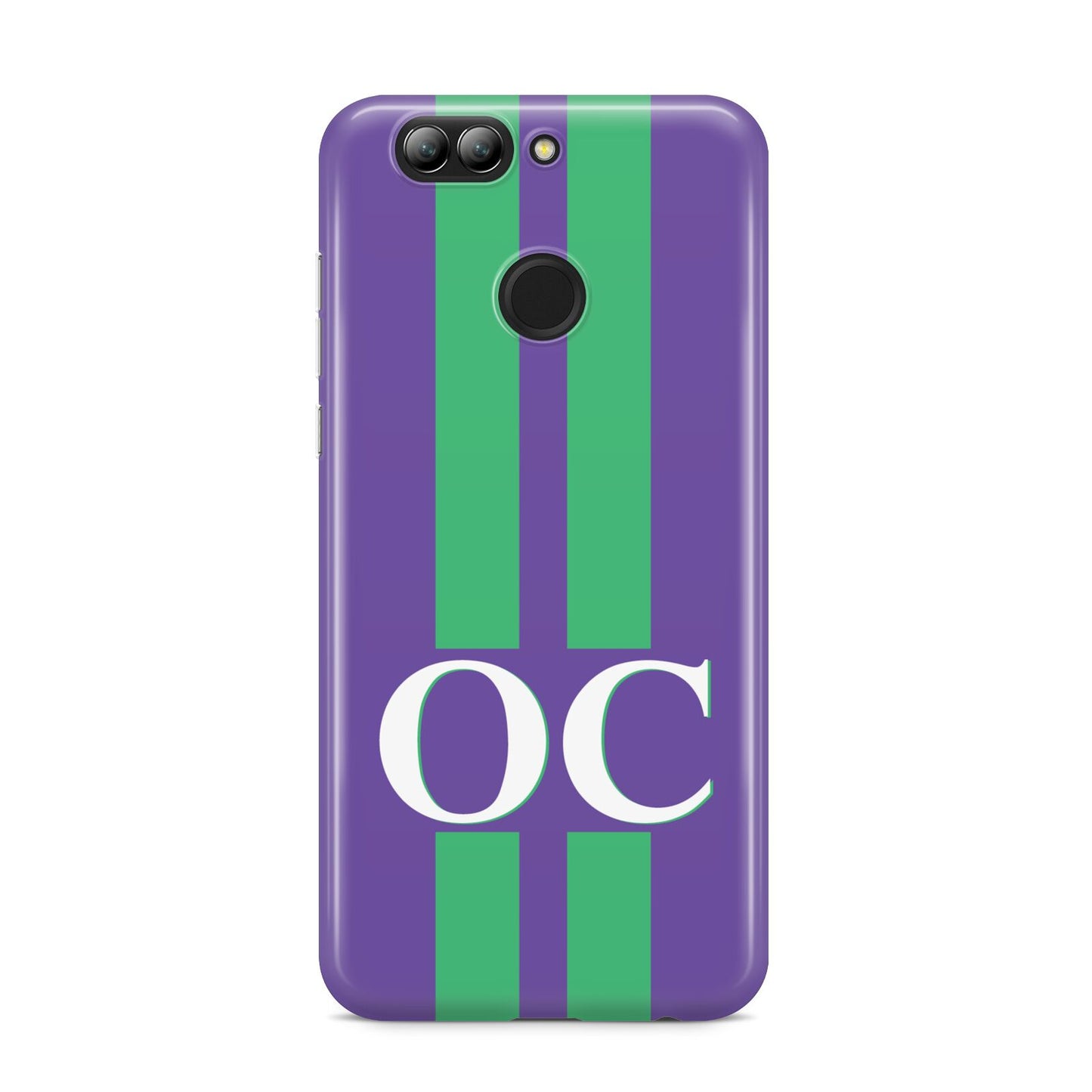 Purple Personalised Initials Huawei Nova 2s Phone Case