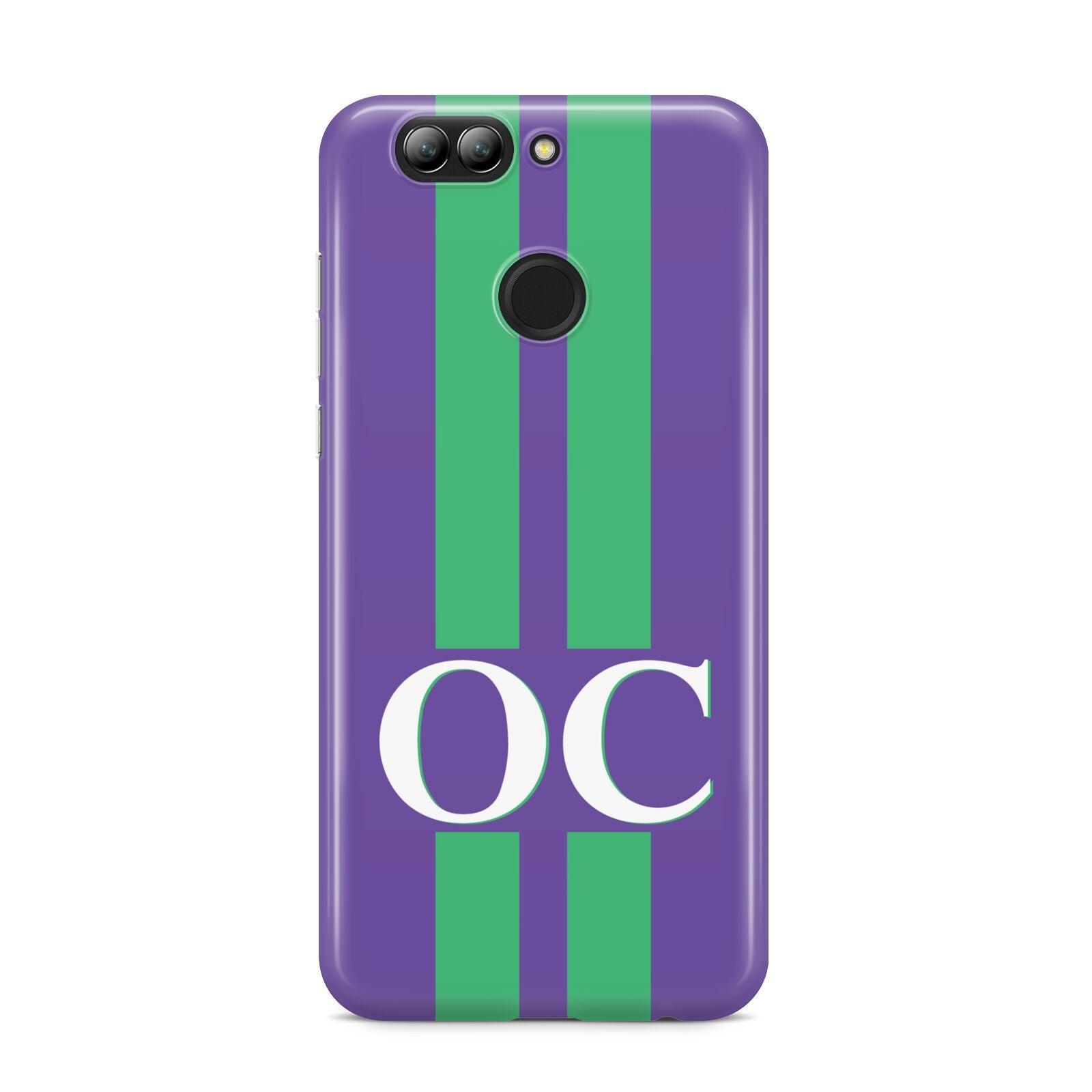 Purple Personalised Initials Huawei Nova 2s Phone Case