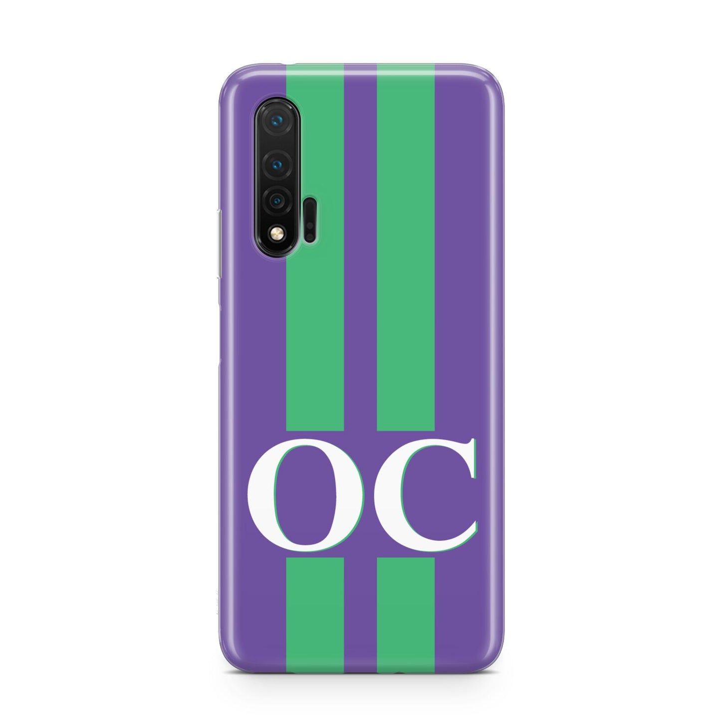 Purple Personalised Initials Huawei Nova 6 Phone Case