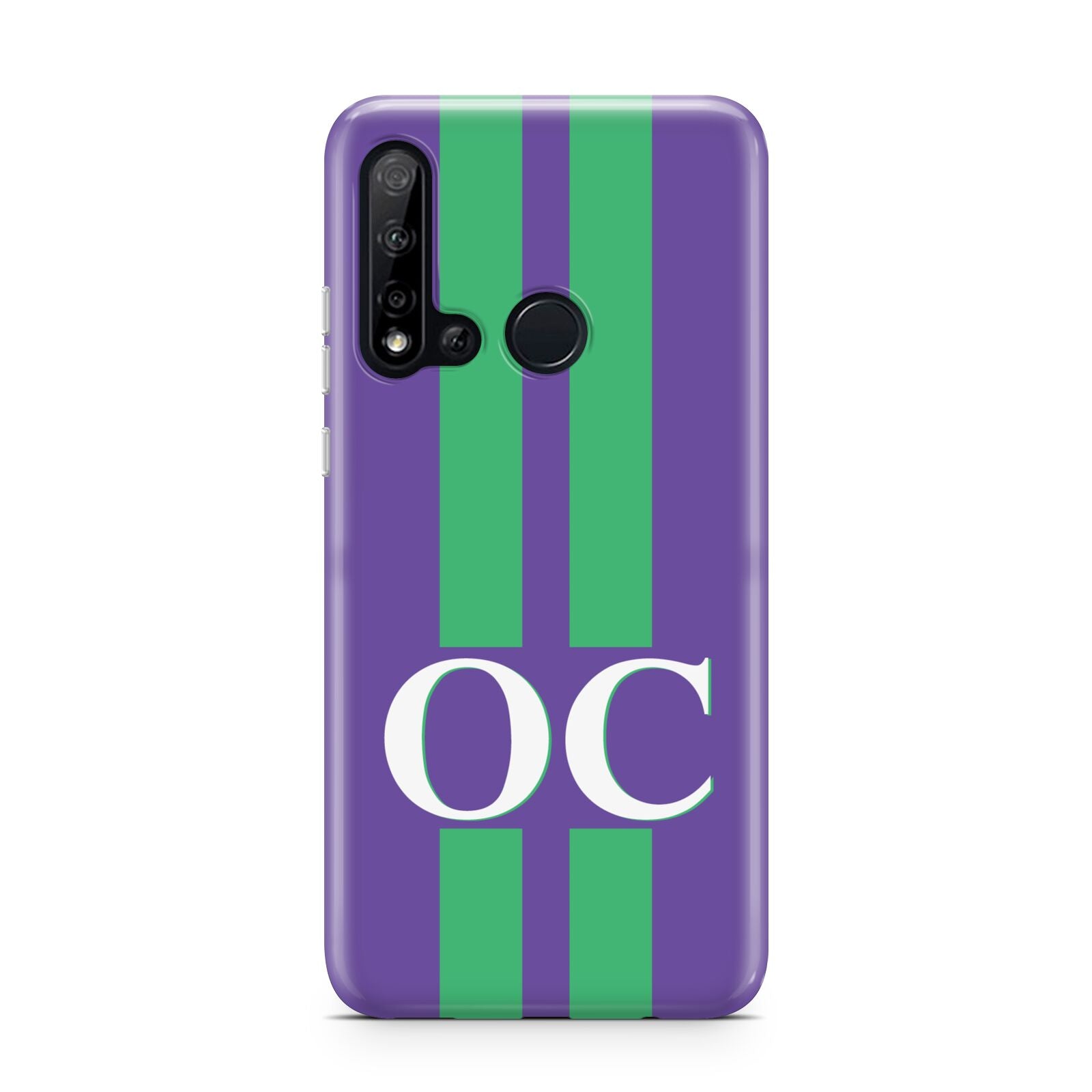 Purple Personalised Initials Huawei P20 Lite 5G Phone Case