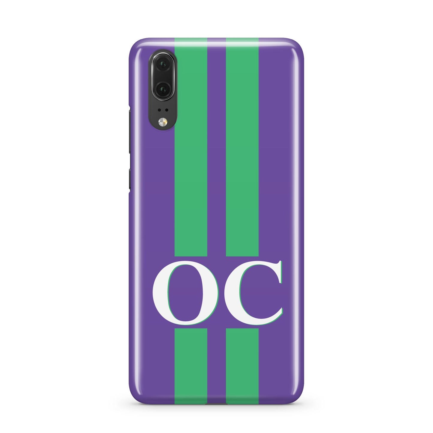 Purple Personalised Initials Huawei P20 Phone Case
