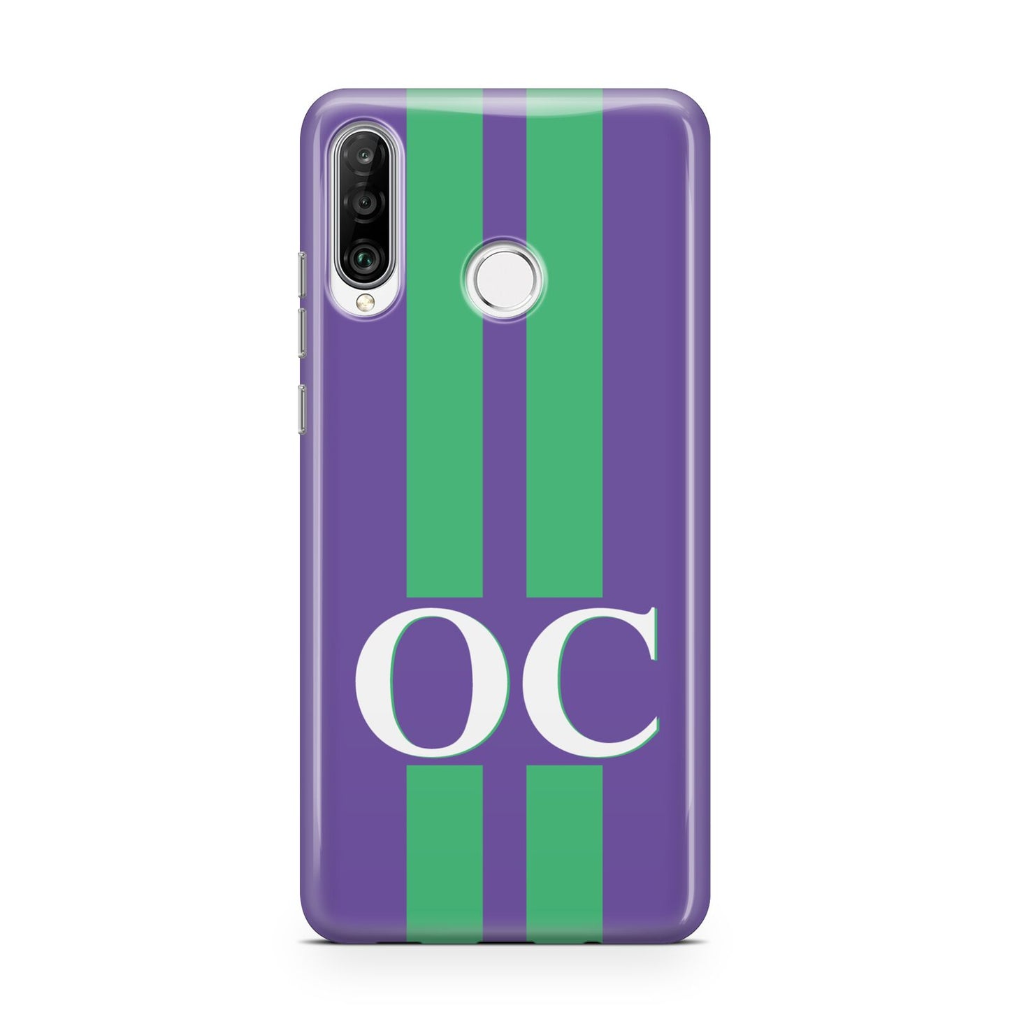 Purple Personalised Initials Huawei P30 Lite Phone Case