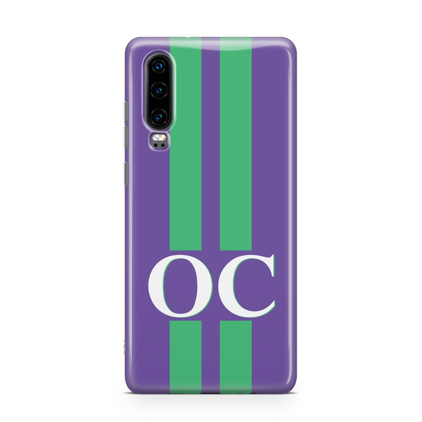 Purple Personalised Initials Huawei P30 Phone Case