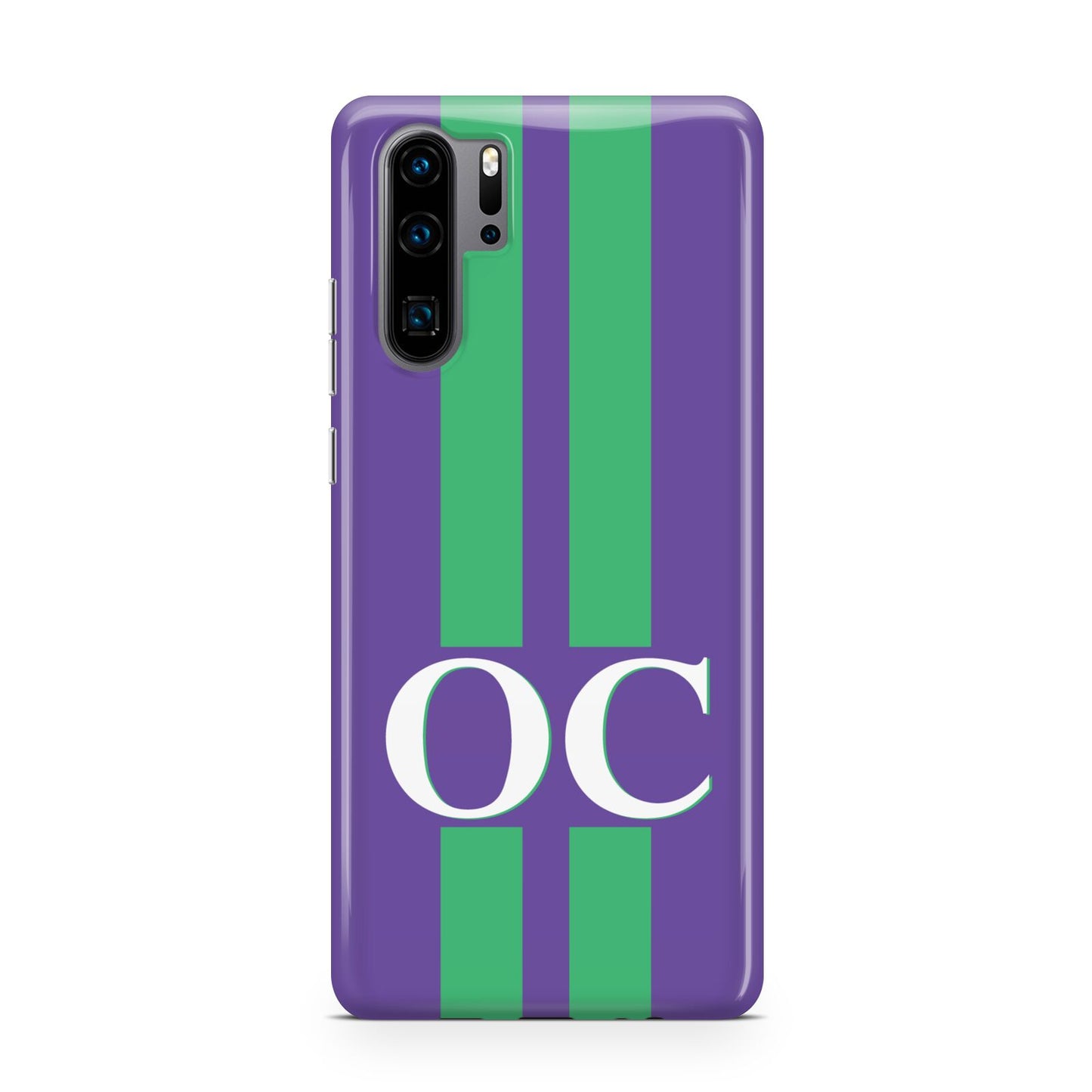 Purple Personalised Initials Huawei P30 Pro Phone Case