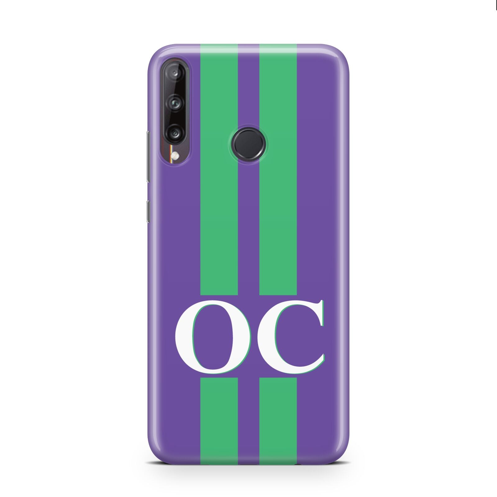 Purple Personalised Initials Huawei P40 Lite E Phone Case