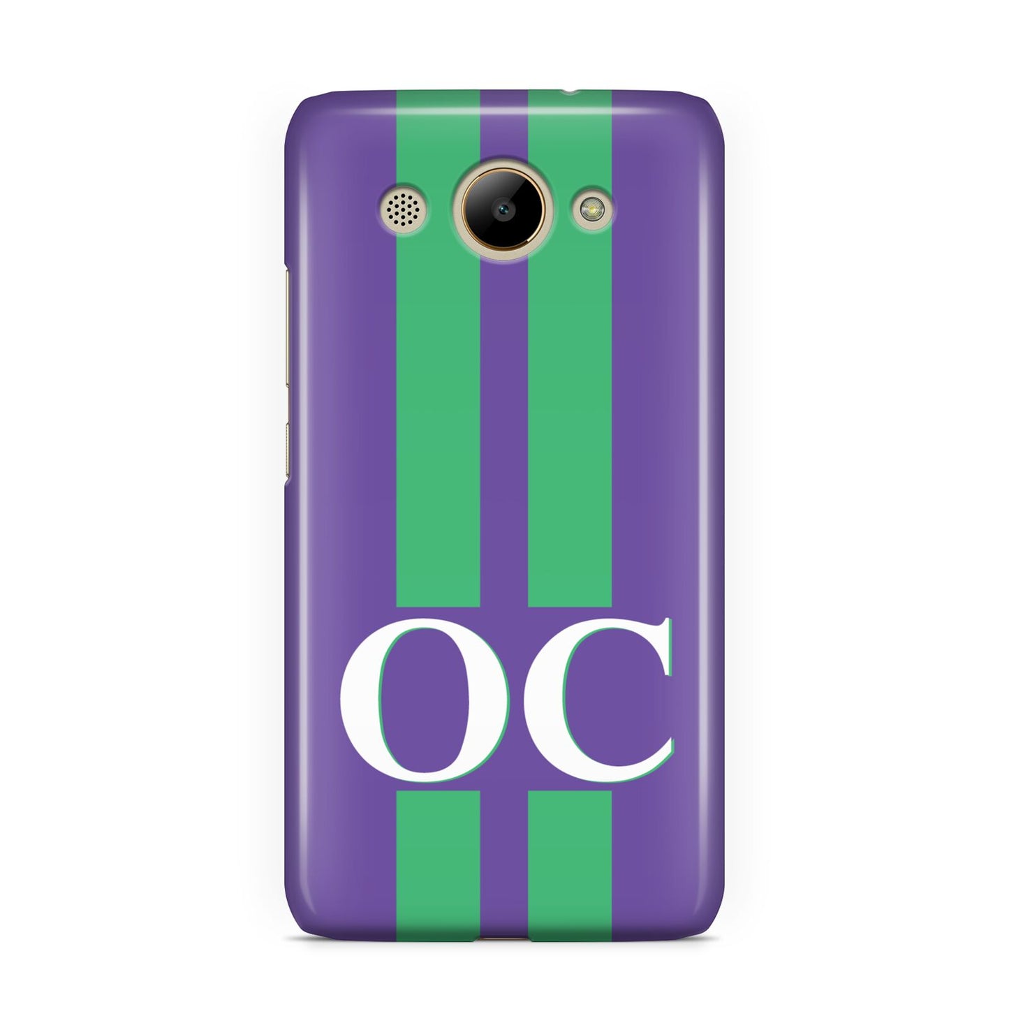 Purple Personalised Initials Huawei Y3 2017